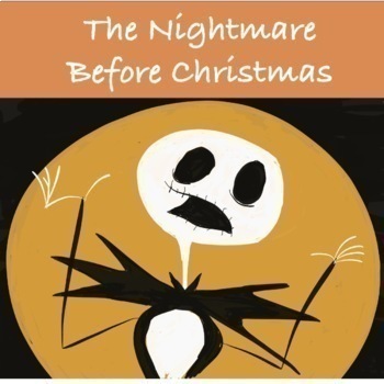 Preview of The Nightmare Before Christmas by Burton Lesson and Boom Cards™ Set