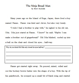 the ninjabread man a gingerbread story with stop and jot