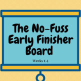 Elementary/Middle School/Junior High Early Finisher Board 