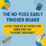 Elementary/Middle/Junior High Early Finisher Board - 160 A