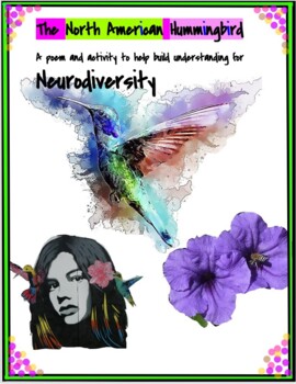 Preview of The North American Hummingbird: Poem & Activity #neurodivergent #ADHD #ASD