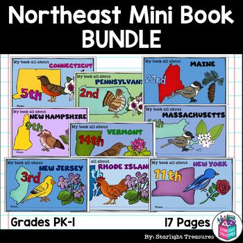 Preview of The Northeast United States Mini Book Bundle - New York, Maine, Connecticut