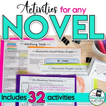Preview of Activities for ANY Novel: Secondary ELA Novel Unit
