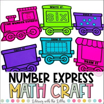 Preview of Number Express Craft & Bulletin Board Kit | Building Number Sense Activity