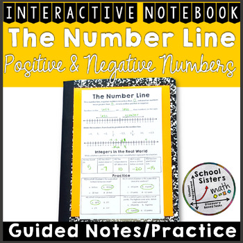 Preview of Order Positive and Negative Numbers on a Number Line Guided Notes