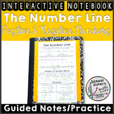 Order Positive and Negative Numbers on a Number Line Guided Notes