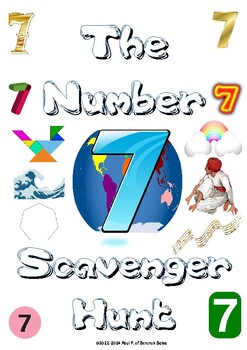 Preview of The Number Seven Scavenger Hunt