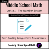 The Number System 7th Grade Self-Grading Google Forms Bundle