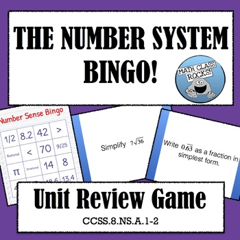 Preview of THE NUMBER SYSTEM BINGO