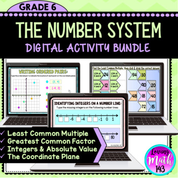 Preview of The Number System DIGITAL Resources for Google Drive