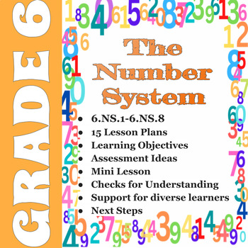 Preview of The Number System Lesson Plans
