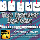 The Number System: Ordering Activity