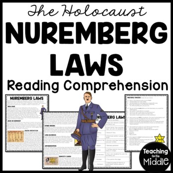 Preview of The Nuremberg Laws Holocaust and WWII Reading Comprehension Worksheet