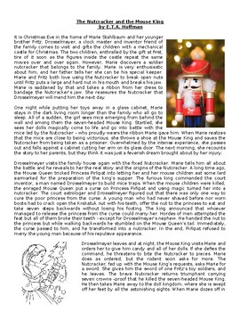 Preview of The Nutcracker Christmas Story - Reading Comprehension & Vocabulary Worksheet