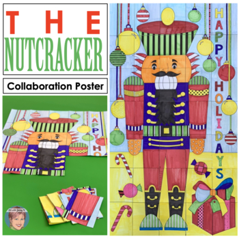 Preview of Nutcracker Collaborative Door Poster | Nutcracker Ballet / Christmas Activity!