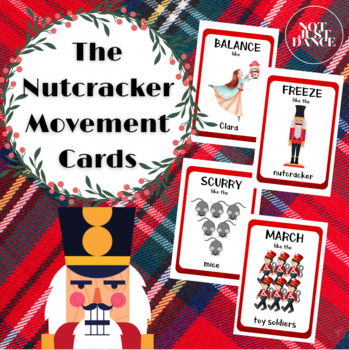 Preview of The Nutcracker Movement Cards - Brain Breaks (Transition activity)