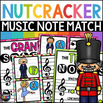 Preview of The Nutcracker Music Note Game | Christmas Activities