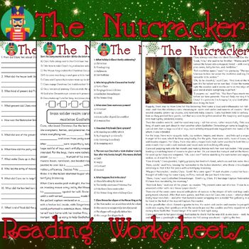 Preview of The Nutcracker Reading Worksheets