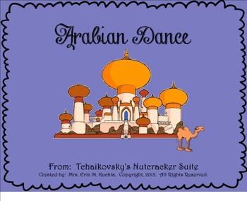Preview of The Nutcracker Suite - Arabian Dance (A Listening Map) SMARTBOARD/NOTEBOOK ED.