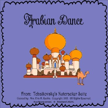 Preview of The Nutcracker Suite - Arabian Dance (A Listening Lesson w/ Map) - PPT Version