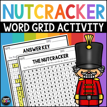 Preview of The Nutcracker Word Search for December and Christmas with Digital Resources