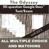 The Odyssey 50-question Multiple Choice Final Exam/Test Go
