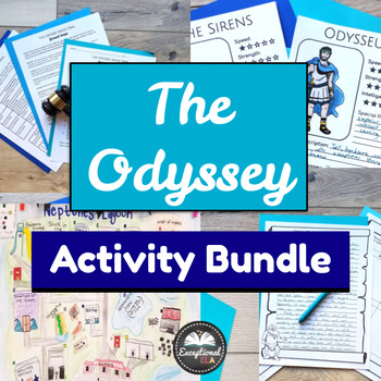 Preview of The Odyssey Activity Bundle - Unit Study - Greek Mythology - Homer - Lesson Plan