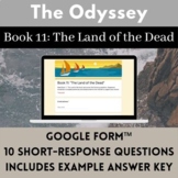 The Odyssey "Book 11: The Land of the Dead" Reading Questi