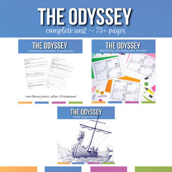 Preview of The Odyssey Bundle | Activities, Assessments, Unit for The Odyssey