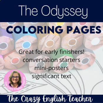 Preview of The Odyssey Coloring Pages: Mini Posters digital activity