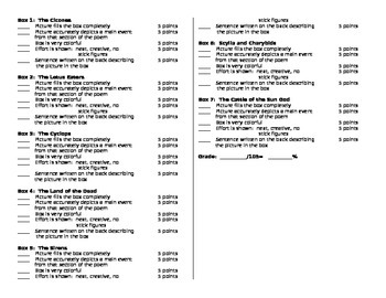 the odyssey comic strip assignment answer key