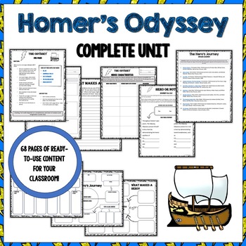 Preview of The Odyssey Complete Unit - The Hero's Journey (Ready to Use/No Prep)
