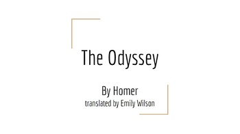 Preview of The Odyssey Full Unit (for Emily Wilson's Translation)