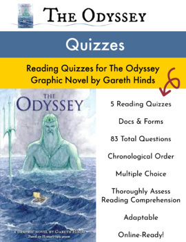Preview of The Odyssey Graphic Novel by Gareth Hinds / Book Quizzes / Great Resource!