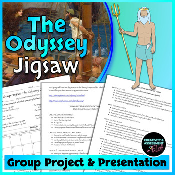 Preview of The Odyssey Unit Plan Alternative | Group Project & Presentation Creative Jigsaw