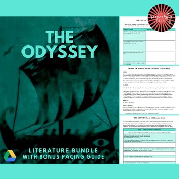 Preview of The Odyssey | Literature Bundle (Slides, Essay, Guides, + Worksheets)
