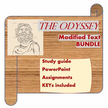 Preview of The Odyssey: Modified Bundle: Text, guides, assignments, etc.  with KEYs