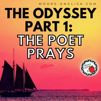 Preview of The Odyssey Part 1: The Poet Prays Freebie / Fillable .PDF + Google Slides