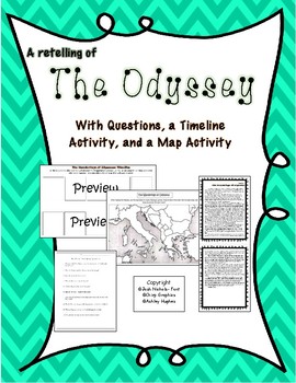 Preview of The Odyssey: Retelling of the Story with Activities