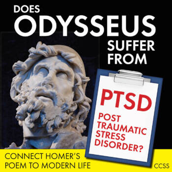 Preview of The Odyssey, Review Activity for Homer’s Epic Poem, Does Odysseus Have PTSD?
