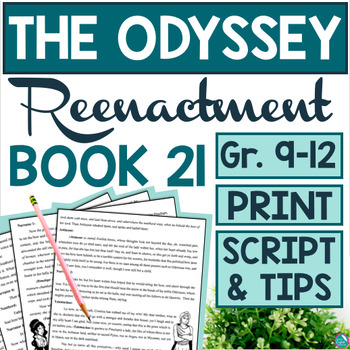 Preview of The Odyssey Book 21 Script for Reenacting Book 21 The Test of the Bow