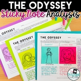 The Odyssey - Sticky Note Literary Analysis Activities & O