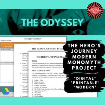 Preview of The Odyssey | The Hero's Journey Modern Monomyth Project