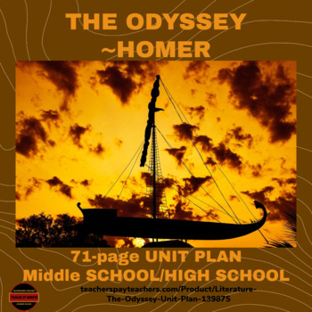 Preview of The Odyssey Unit Plan: CCSS Teaching Plans, Lessons & Activities
