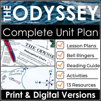 Preview of The Odyssey Unit Plan Bundle & Literature Guide With 13 Resources & Lesson Plans