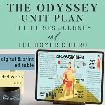 Preview of The Odyssey Unit Plan: Hero’s Journey & Homeric Hero - Differentiated Resources