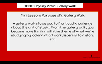 Preview of The Odyssey Virtual Gallery Walk