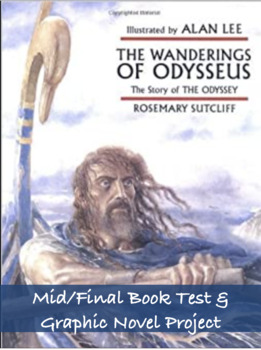 Preview of The Odyssey - Wanderings of Odysseus Mid/Final Book Test & Project