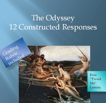 Preview of The Odyssey:Writing Prompts Constructed Response CCSS Digital Activity