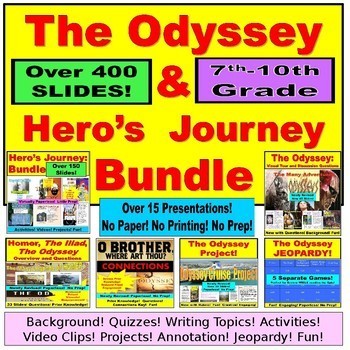 Preview of The Odyssey Unit Bundle (Google Slides, PowerPoint)